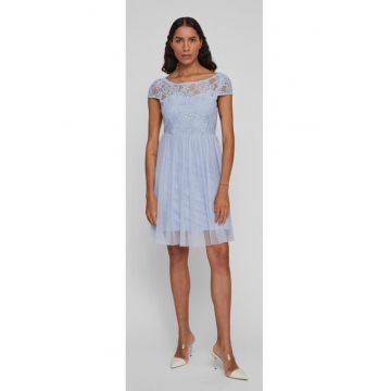 Rochie -  5021 - Bumbac - Albastru celest