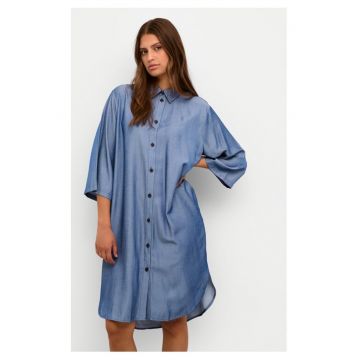 Rochie dama -  Albastru - Viscoza