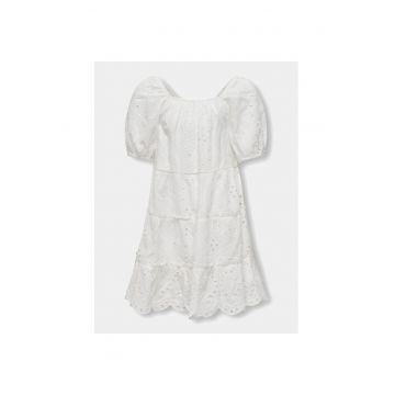 Rochie fete -  82511 - Bumbac - Alb