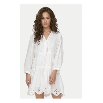 Rochie -  81382 - Bumbac - Alb