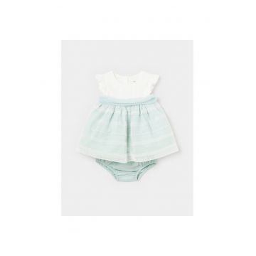 Rochie fete -  30024 - Albastru - Bumbac