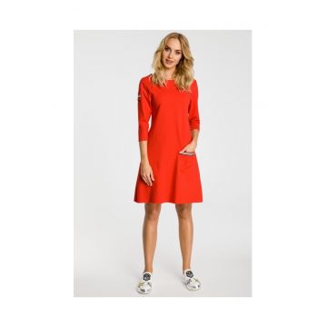 Rochie dama -   Bumbac/Elastan - Portocaliu