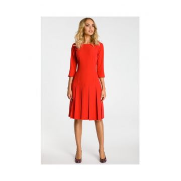 Rochie dama -  Poliester/Viscoza - Rosu1