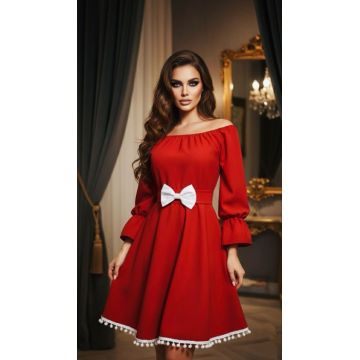 Rochie Traditionala Stilizata Bianca