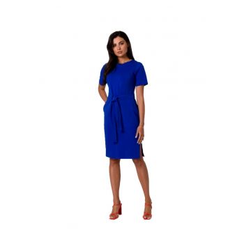 Rochie din bumbac cu brau -