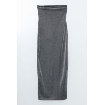 Rochie bodycon cu aspect stralucitor