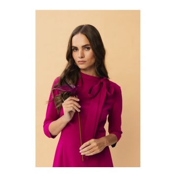 Rochie midi dama -  Gwalchakin - pruna