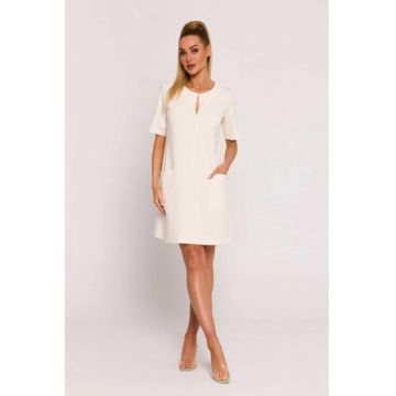 Rochie trapez cu buzunare