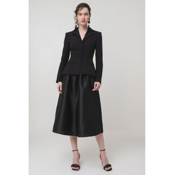 Rochie midi evazata cu model 2 in 1