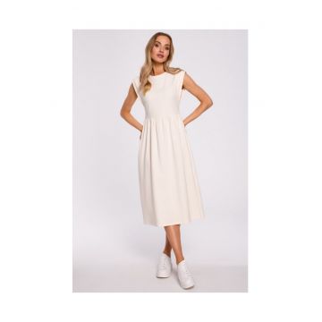 Rochie -  Bumbac/Elastan - Alb