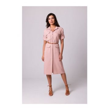 Rochie tip camasa cu buzunare -