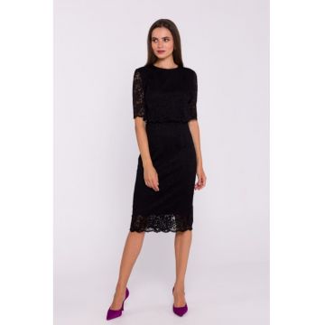 Rochie dantelata cu partea de sus dubla