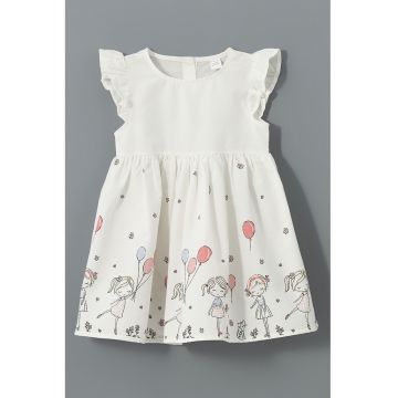 Rochie din bumbac cu croiala baby-doll