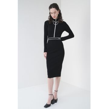 Rochie midi cu logo