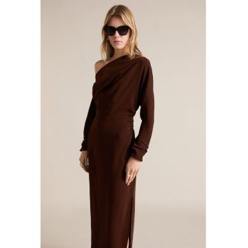 Rochie slim fit cu decolteu pe un umar