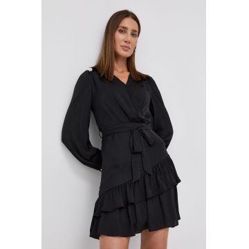 Morgan Rochie culoarea negru, mini, evazata