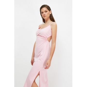 Rochie midi cu slituri laterale