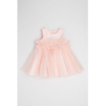 Rochie evazata cu dantela crosetata