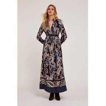 Rochie maxi cu cordon in talie si model