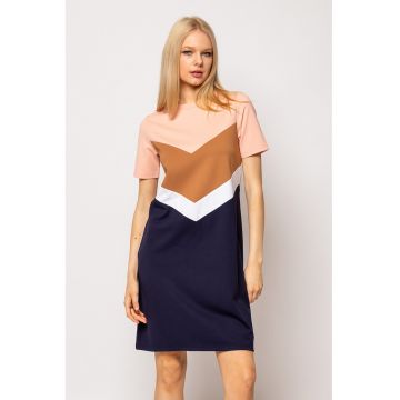 Rochie scurta cu design colorblock Sirina