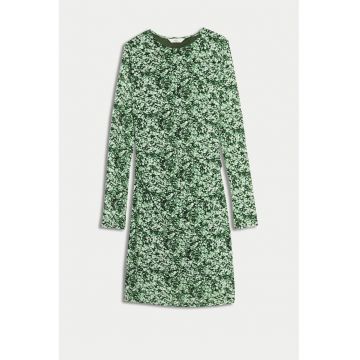 Rochie mini cu croiala A si model floral
