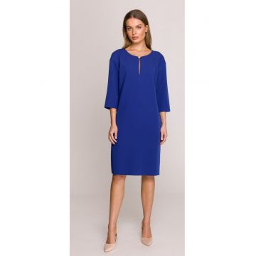 Rochie cu decupaj in forma de lacrima la decolteu -