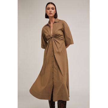 Rochie cu nod frontal