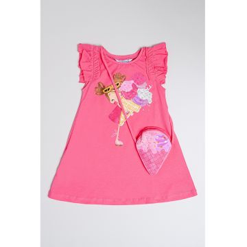 Rochie evazata cu imprimeu