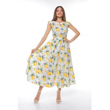 Rochie midi din bumbac