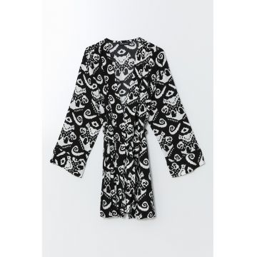 Rochie petrecuta cu model grafic