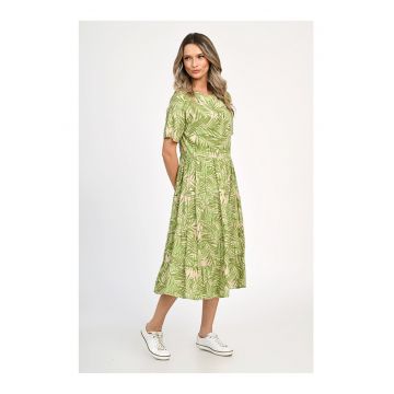 Rochie Dama -  Leafy Green V313