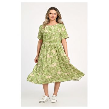 Rochie Dama -  Leafy Green V313