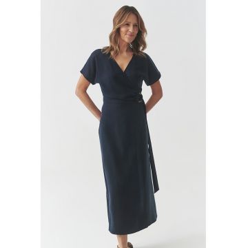 Rochie din lyocell cu maneci scurte