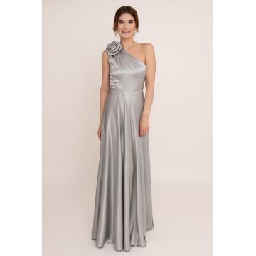 Rochie lunga cu decolteu pe un umar Charm