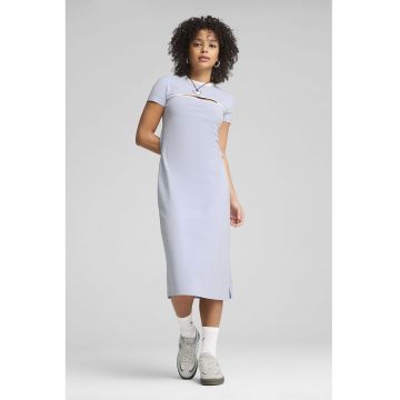 Rochie midi cu decupaj