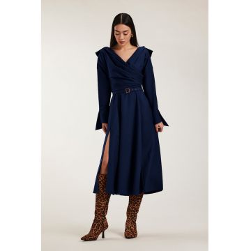 Rochie midi cu slit Asana