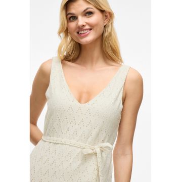 Rochie midi din dantela sangallo