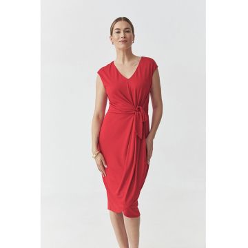 Rochie petrecut din amestec de modal cu decolteu in V
