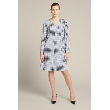 Rochie scurta cu decolteu in V si model