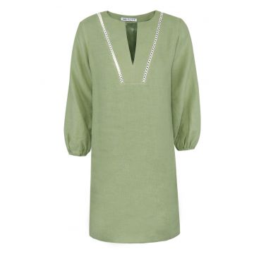 Rochie-tunica lejera - din canepa - Kaki