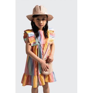 Coccodrillo rochie midi, drept, TROPICAL STORY GIRL KIDS