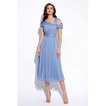 Rochie 1861 matase naturala blue Leonard