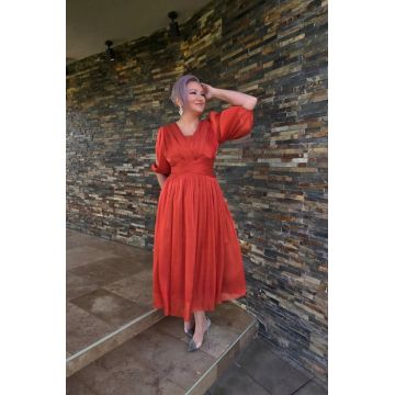 Rochie 2272 caramizie Fany Lux