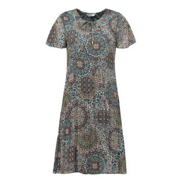 Rochie cu imprimeu si croiala A