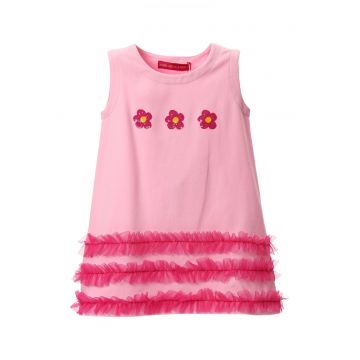 Rochie cu volane din tul - fara maneci