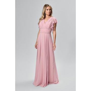 Rochie de ocazie premium din voal cu strass-uri Honesty Rose