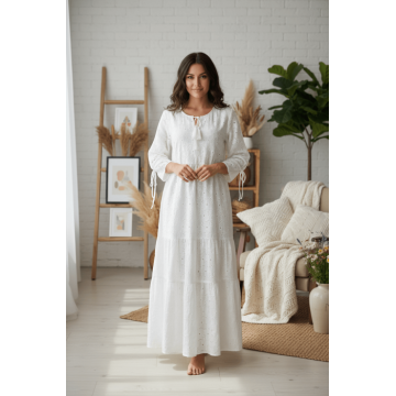 Rochie din bumbac cu broderie englezeasca Angela 2