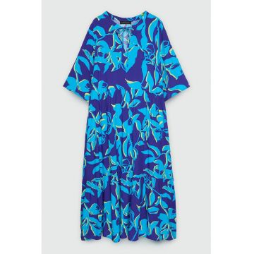 Rochie dreapta cu model floral