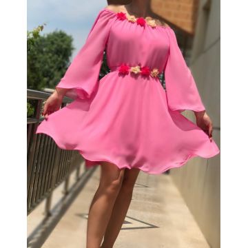 Rochie eleganta din voal Mioara 4 Rochie eleganta din voal Mioara 4