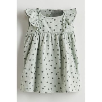 Rochie evazata cu model floral